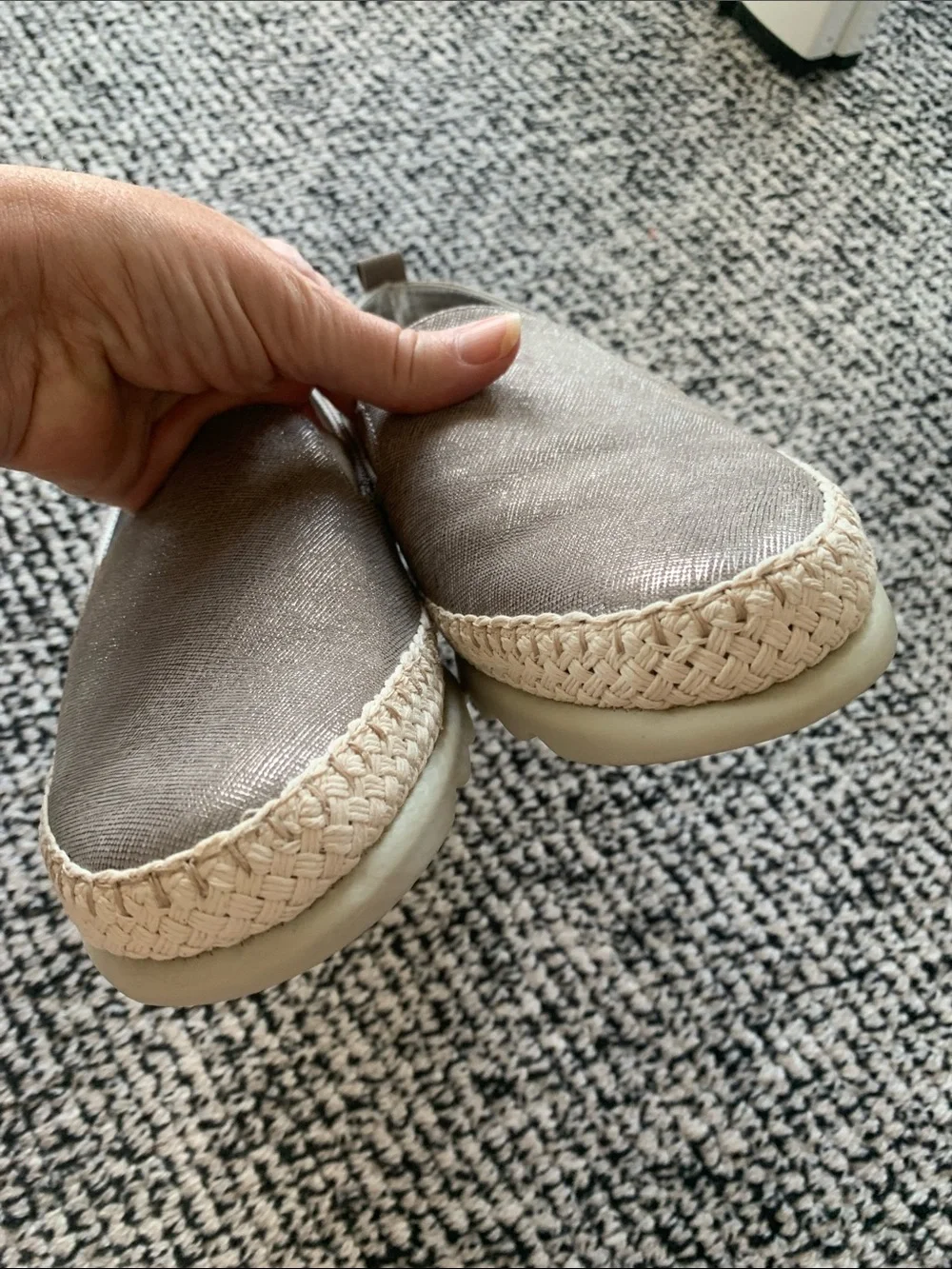 THE FLEXX Men's Slip-On Loafers in Taupe Canvas